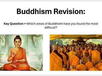 Buddhism Revision Worksheet / Lesson