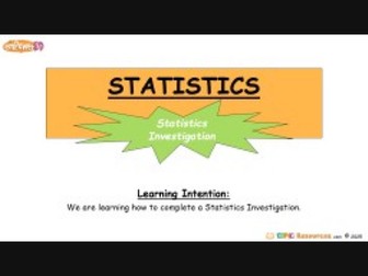 Statistics Investigation: Differentiated + Editable PPT + Codebreaker L2