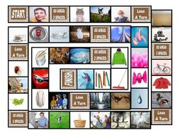 Phonics Consonant Letters b-c(k)-c(s)-d-g-j Photo Board Game