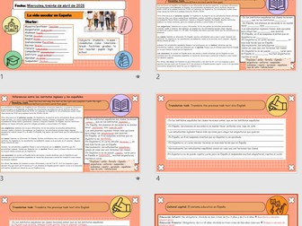 M5 new Spanish GCSE: intro lesson: Los instis en España