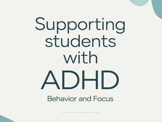 ADHD Strategie for Teacher Classroom Behavior