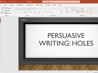 Persuasive Writing 1 - Holes