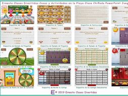 Beach Things & Activities Kooky Class Spanish PowerPoint Game