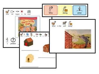 3 Little Pigs Reading Comprehension & Sentence Building Activity
