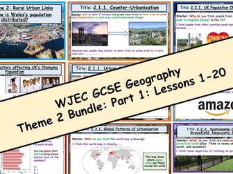 WJEC GCSE Theme 2 Bundle - Lessons 1-20