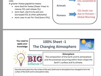 Chemistry of the Atmosphere 100% Sheet