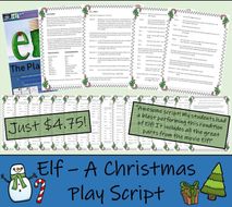 play script elf ks3 ks2 drama christmas assembly