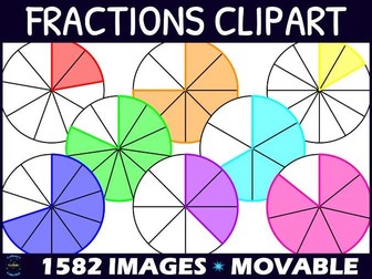 Circle Fractions Clipart