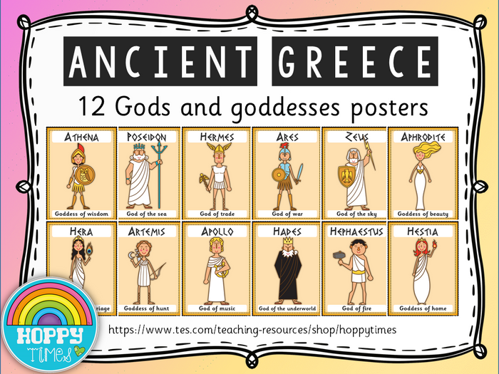 Ancient Greece Gods And Goddesses POSTERS | Teaching Resources