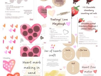 VALENTINES COLLECTION- EARLY YEARS PLAY RESOURCES