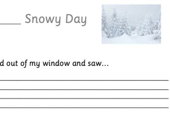 A Snowy Day, Retell the Rewrite Differentiated Template