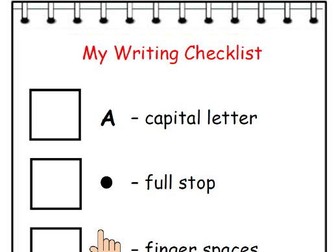 Sentences Self Assessment Checklist