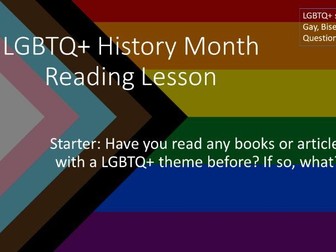 LGBTQ+ Reading Lesson