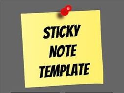sticky note template editable in google slides by rombop