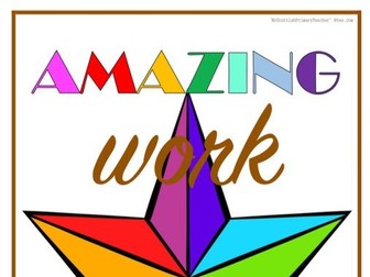 'Amazing Work Coming Soon' - Brown Poster