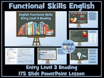 English Functional Skills - Entry Level 3 - Reading
