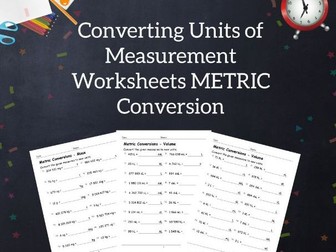Metric Conversion Worksheets