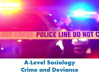 AQA A Level Sociology Crime: Introduction to Crime & Deviance