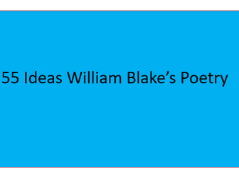 55 Ideas William Blake's Poetry