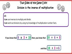 multiplication and division inverse operations teaching resources