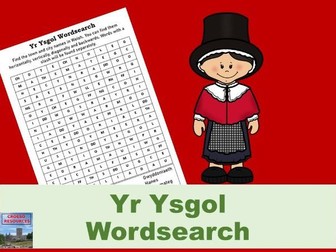 Yr Ysgol Wordsearch