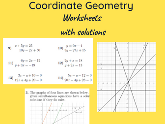 Coordinate Geometry Worksheets