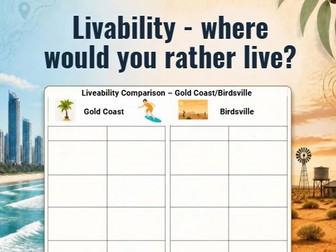 Livability Table Exercise