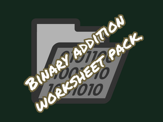 Binary Addition worksheet pack