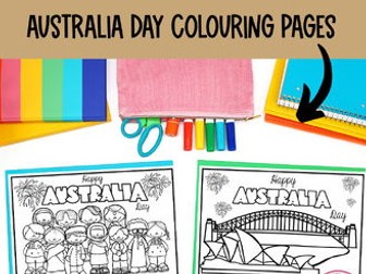 Australia Day Colouring Pages