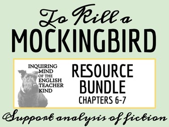 To Kill a Mockingbird Chs. 6-7 Quiz & Close Reading Bundle