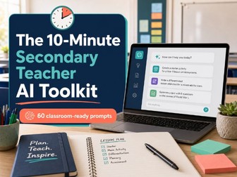 AI Prompts for Teachers | Secondary Teacher AI Toolkit | Planning, Feedback & Admin