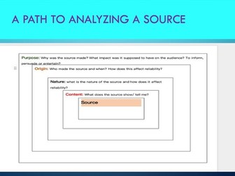 Source Analysis and evaluation skill