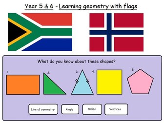 Geometry with Flags - Year 5 & 6 Maths Lesson