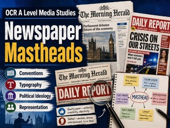 OCR A Level Newspaper Mastheads