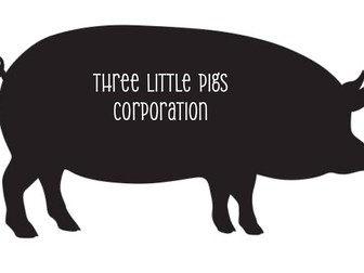 KS1 Materials complete unit The Three Little Pigs Building Corporation