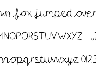 Handwriting fonts