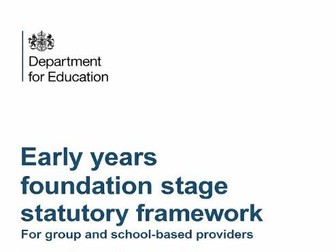 Early Years Foundation Stage Curriculum