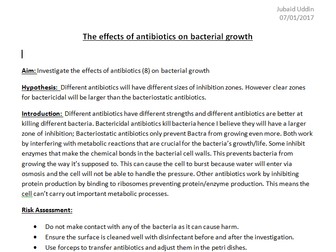 CORE PRACTICAL 9: Investigate the antimicrobial properties of plants, including aseptic techniques..