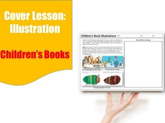 D&T and Art cover work/cover lesson worksheet - Children's Book Illustrations