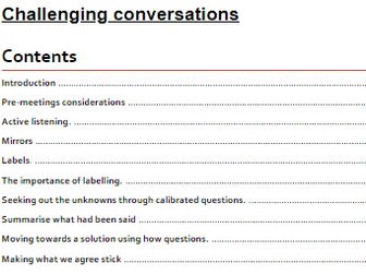 CPD How to have Challenging and Powerful conversations