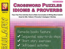 Idioms, Proverbs, Similes, & Analogies: Crossword Puzzles
