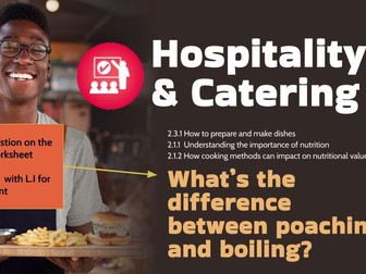 Cooking Methods: Egg Poaching Prac & sheet