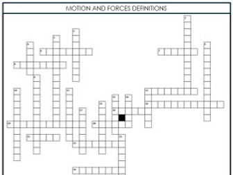 Motion & Forces Crossword (Edexcel GCSE Physics – Higher Tier)