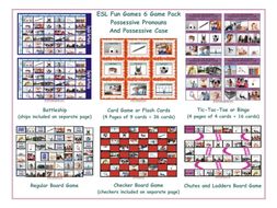 Possessive Pronouns & Possessives Board Game Bundle