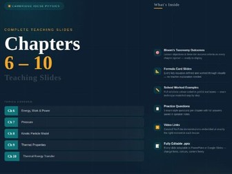 Cambridge IGCSE Physics - Chapters 6–10 Complete Teaching Slides