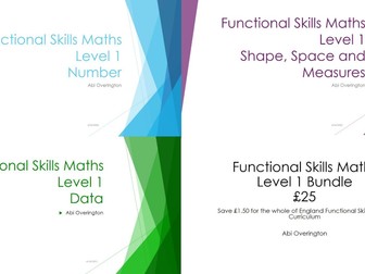 Functional Skills Maths Level 1 Bundle