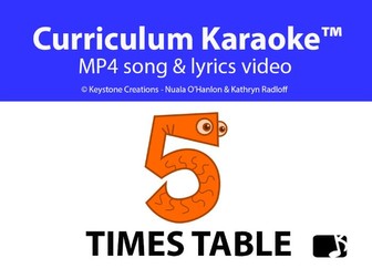 '5 TIMES TABLE' ~ Curriculum Song Video & Lesson PDF