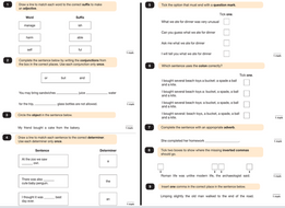 year 6 post sats homework