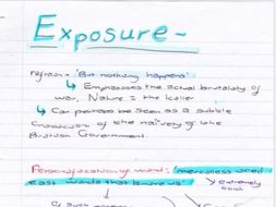 exposure grade notes