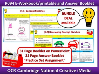 Creative iMedia R094 E-Workbook/printable and Answer Booklet